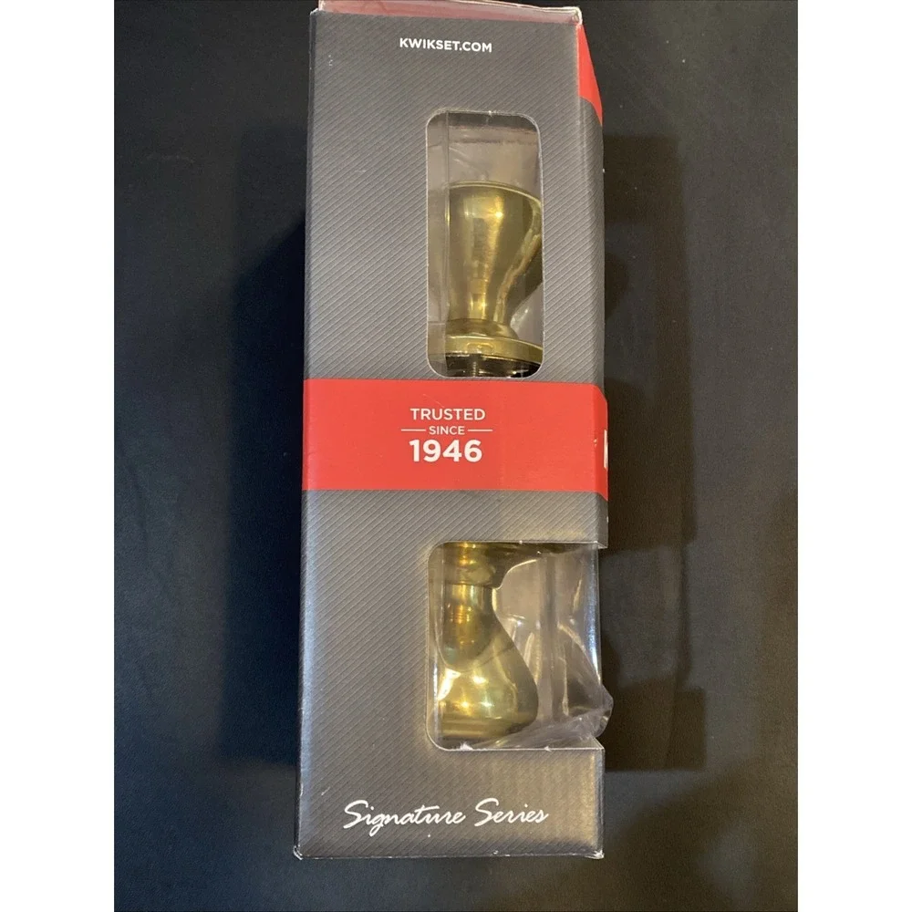 Kwikset‎ Signature SmartKey Brass Entry Lockset Microban Technology